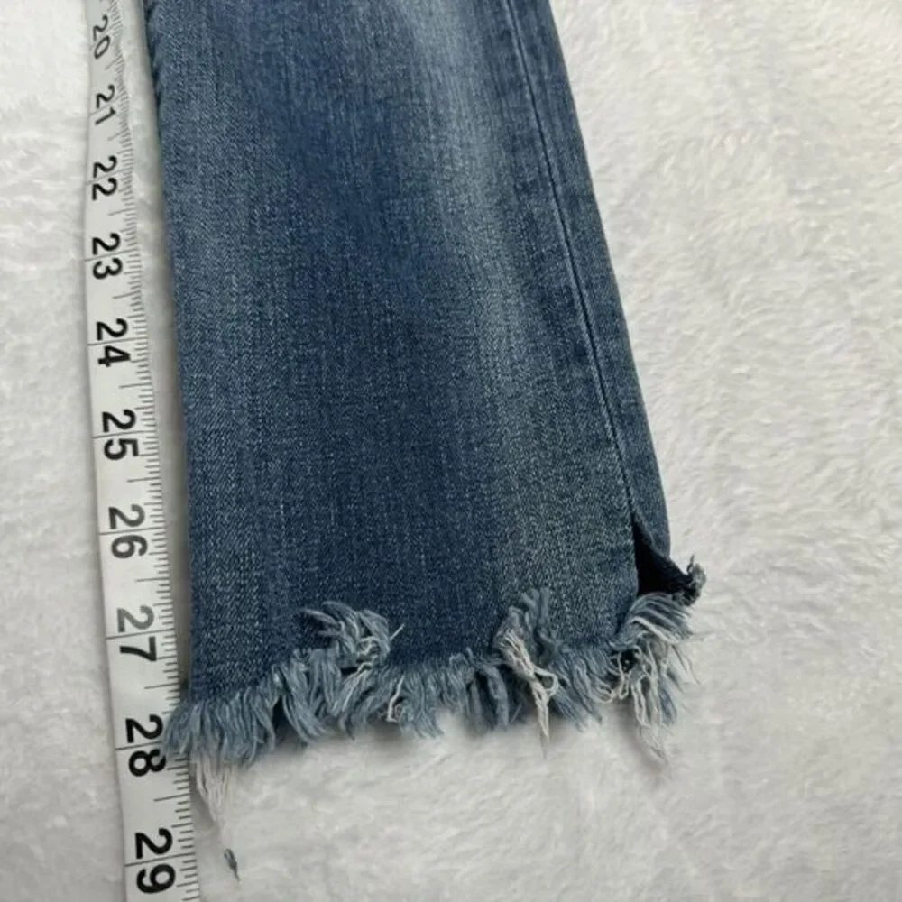 LOT Of 2 Zara‎ Jeans Size 4 Mid Rise Raw Hem Distressed Stretch Denim Bundle